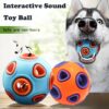 Dog Rubber Ball With Bell Sound, 2-Pack, Interactive Pet Chew Toy For Puppies And Small Dogs.Please Note That Both Items Shipped Are Intended As Bells And Do Not Include Lights.