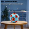 Dog Rubber Ball With Bell Sound, 2-Pack, Interactive Pet Chew Toy For Puppies And Small Dogs.Please Note That Both Items Shipped Are Intended As Bells And Do Not Include Lights.