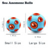 Dog Rubber Ball With Bell Sound, 2-Pack, Interactive Pet Chew Toy For Puppies And Small Dogs.Please Note That Both Items Shipped Are Intended As Bells And Do Not Include Lights.