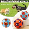 Dog Rubber Ball With Bell Sound, 2-Pack, Interactive Pet Chew Toy For Puppies And Small Dogs.Please Note That Both Items Shipped Are Intended As Bells And Do Not Include Lights.