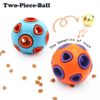 Dog Rubber Ball With Bell Sound, 2-Pack, Interactive Pet Chew Toy For Puppies And Small Dogs.Please Note That Both Items Shipped Are Intended As Bells And Do Not Include Lights.